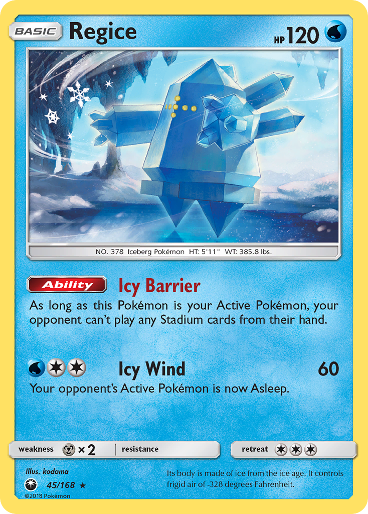 Celestial Storm Regice #45/168